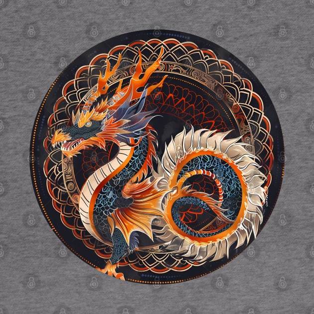 Mandala - Dragon by aleibanez